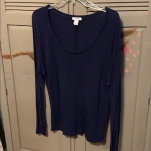 Blue long sleeve shirt